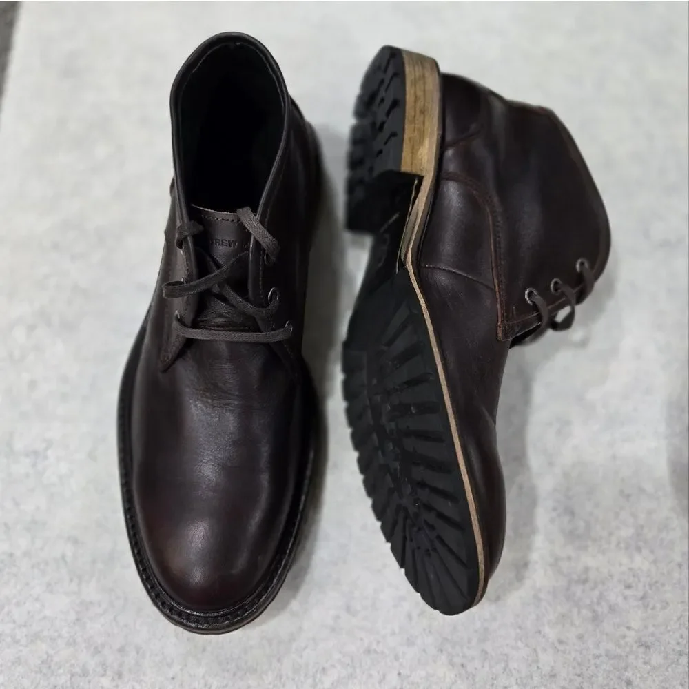 🐢 Andrew Marc leather Chukka boots Size 7.5 Excellent Condition!